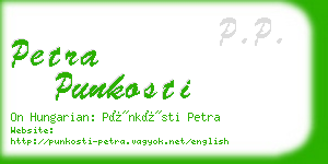 petra punkosti business card